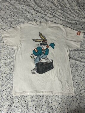 NEFF Bugs Bunny Looney Tunes Double Sided Graphic Tee Shirt